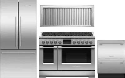 4 Piece Package Includes Refrigerator, Range, Hood And Dishwasher